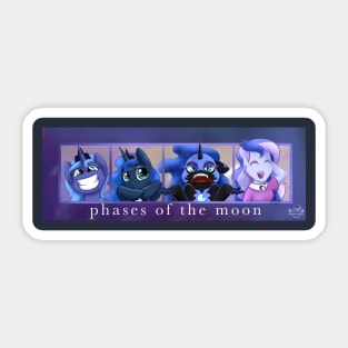 Phases of the Moon Sticker